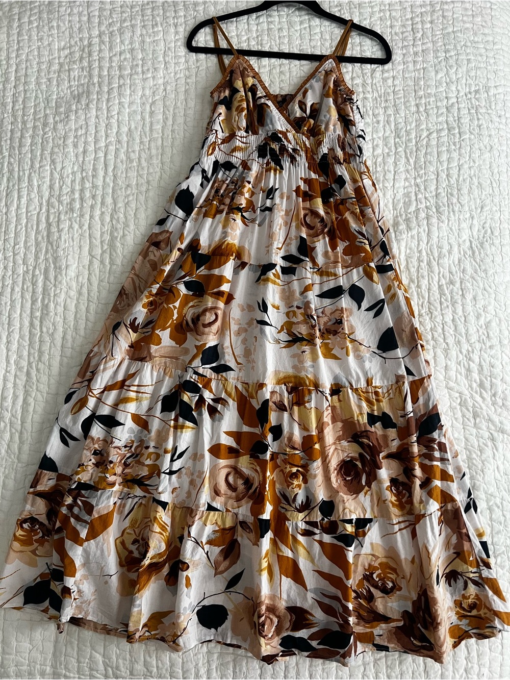 Speed Control | Floral Tiered Maxi Dress | Size L